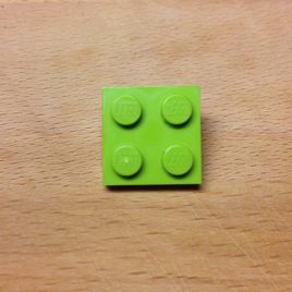 Broche verde 2x2 de LEGO®