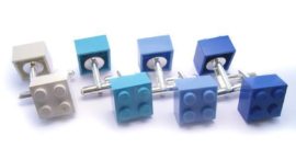 Gemelos originales de LEGO® en tonos azules