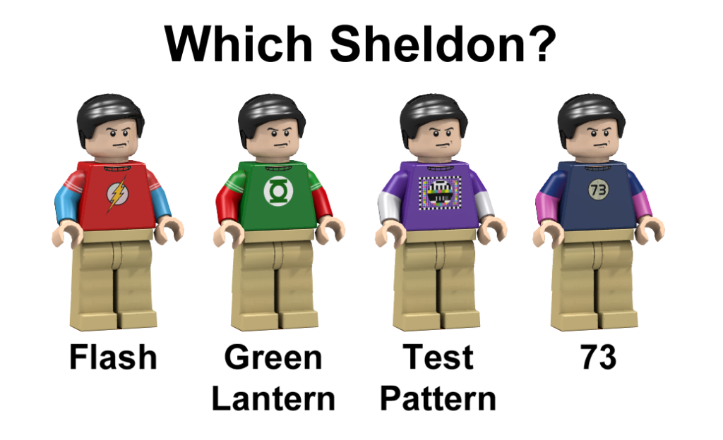 The Big Bang Theory LEGO- Versiones de Sheldon