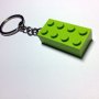 Llavero LEGO verde lima