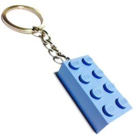 llavero LEGO azul medio