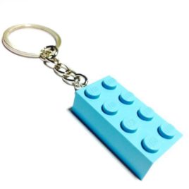 llavero LEGO azul celeste