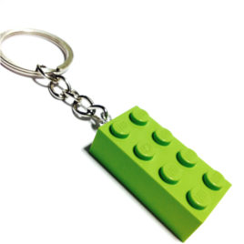 llavero LEGO verde lima