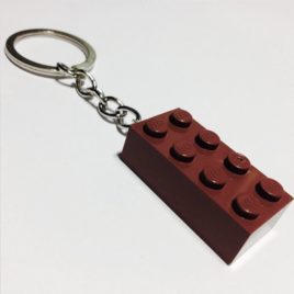 llavero LEGO marrón