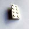 Broche original blanco de LEGO