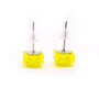 Pendientes amarillo translúcido 1x1 cuadrados