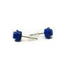 pendientes azules 1x1 redondos