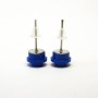 pendientes azules 1x1 redondos