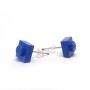 Pendientes azul oscuro 1x1 cuadrados