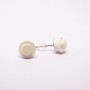 pendientes Blancos 1x1 redondos