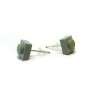 Pendientes grises 1x1 cuadrados