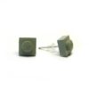 Pendientes grises 1x1 cuadrados