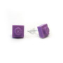 Pendientes lilas 1x1 cuadrados