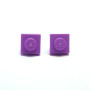 Pendientes lilas 1x1 cuadrados