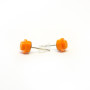 pendientes naranjas 1x1 redondos