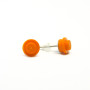 pendientes naranjas 1x1 redondos