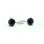 pendientes negros 1x1 redondos