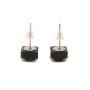 Pendientes negros 1x1 cuadrados