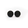 pendientes negros 1x1 redondos