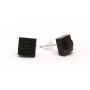 Pendientes negros 1x1 cuadrados