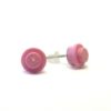 pendientes rosas 1x1 redondos