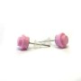 pendientes rosas 1x1 redondos