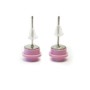 pendientes rosas 1x1 redondos