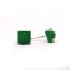 Pendientes verdes 1x1 cuadrados