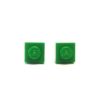 Pendientes verdes 1x1 cuadrados