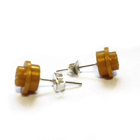 pendientes originales dorados de LEGO ®