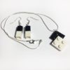 Conjunto pendientes y collar blanco y negro bisutería artesanal LEGO®