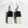 Pendientes largos de LEGO ® blancos y negros